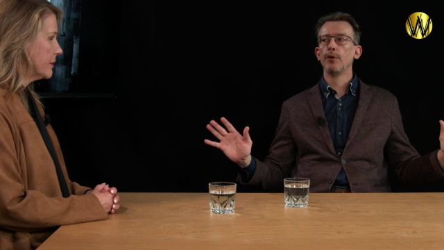 Patricia Mensink in gesprek met Anthony Migchels