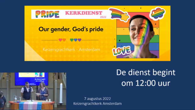 Pride Kerkdienst 2022 - Our gender, God's Pride