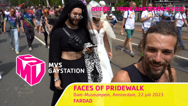 PRIDE TV-MVS Gaystation - Faces of Pridewalk: Fardad op de Pridewalk