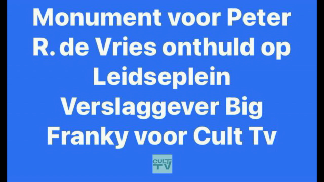 Monument voor Peter R. de Vries onthuld op Leidseplein