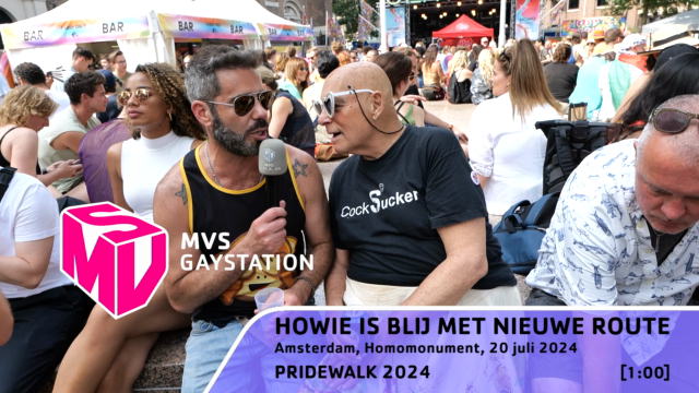 Howie is blij met de nieuwe route van de Pride Walk